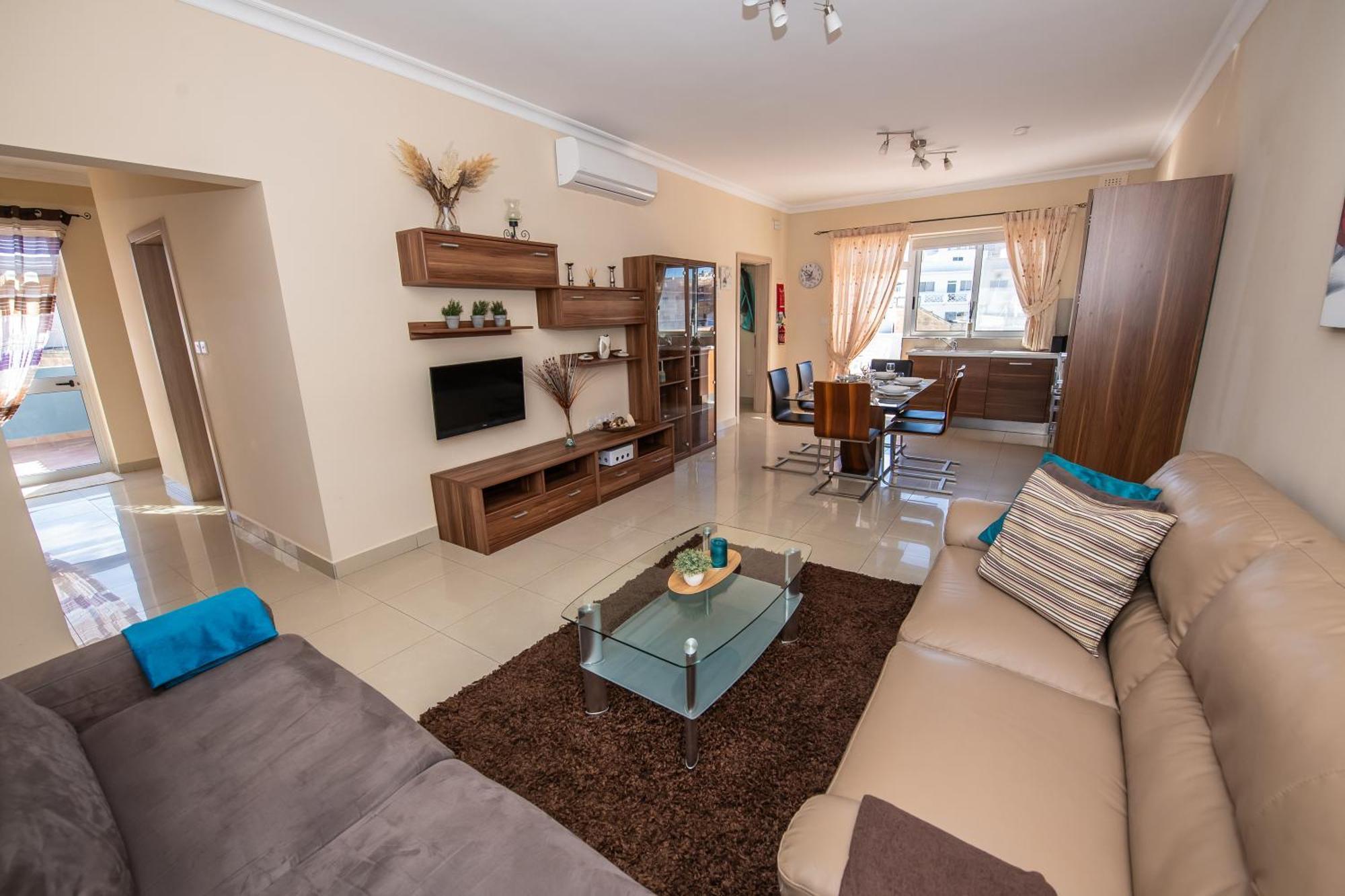 Francis Flats Modern Penthouse Apartment Mellieħa Екстериор снимка